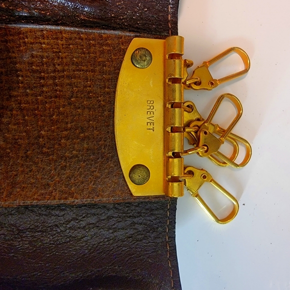 AUTHENTIC Gucci key/cardholder Sherry line in cognac leather ghw - Picture 5 of 10